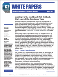 Avoiding 3 of the Most Deadly Anti-Kickback, Stark Law & EKRA Compliance Traps
