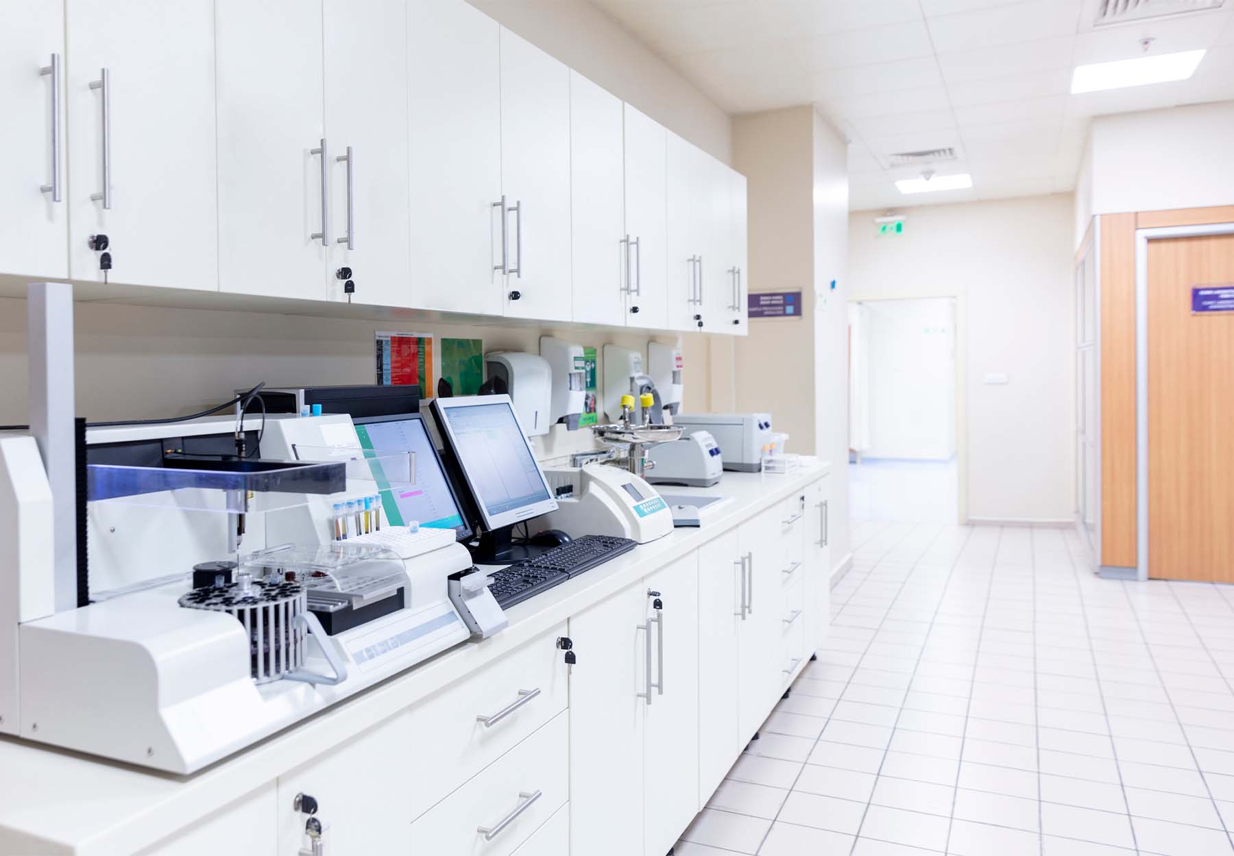 A stock image of a medical laboratory.