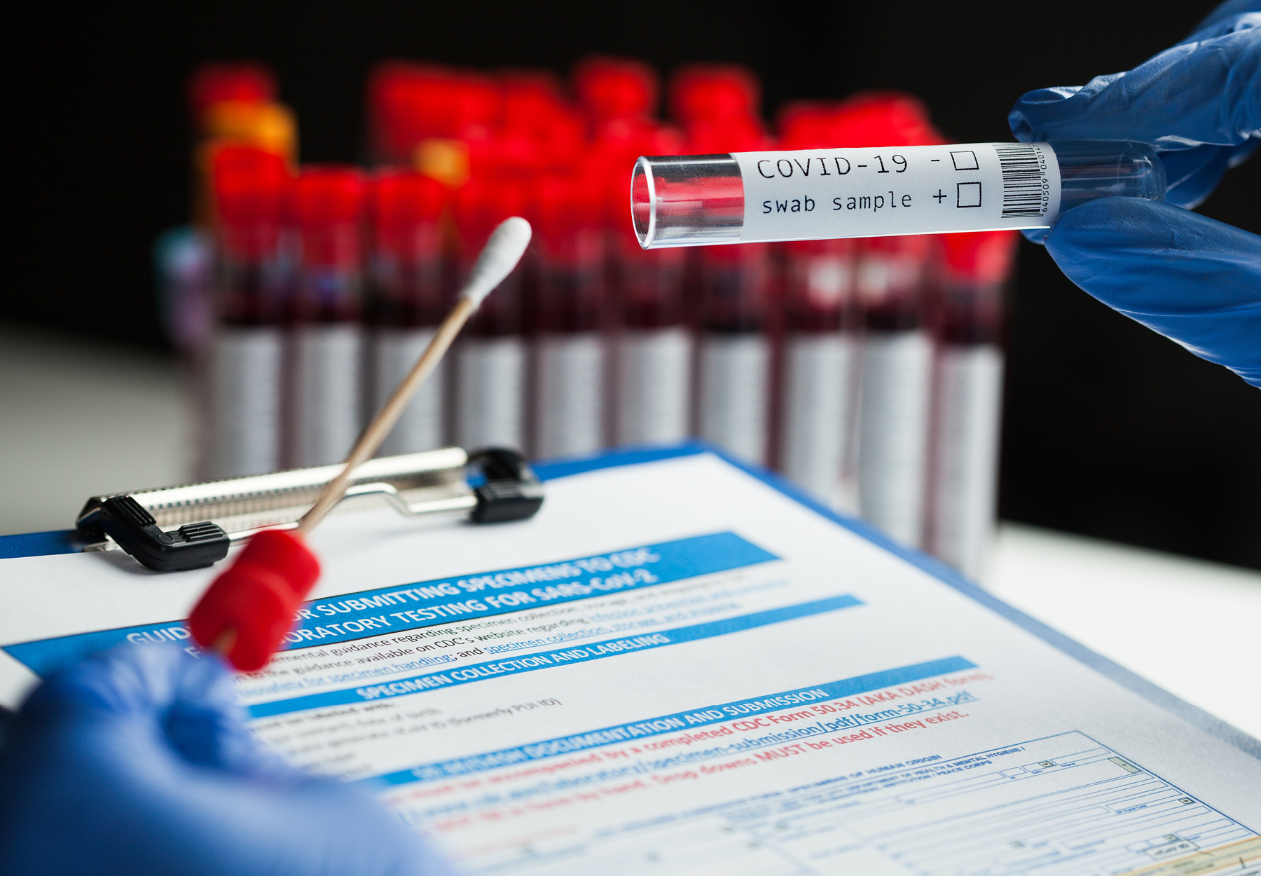 Coronavirus PCR Test istock