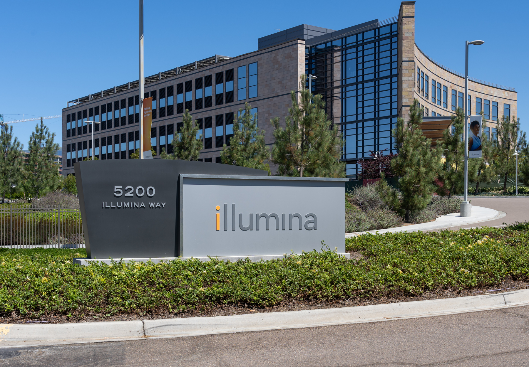 Image of Illumina headquarters building. Stock image.
