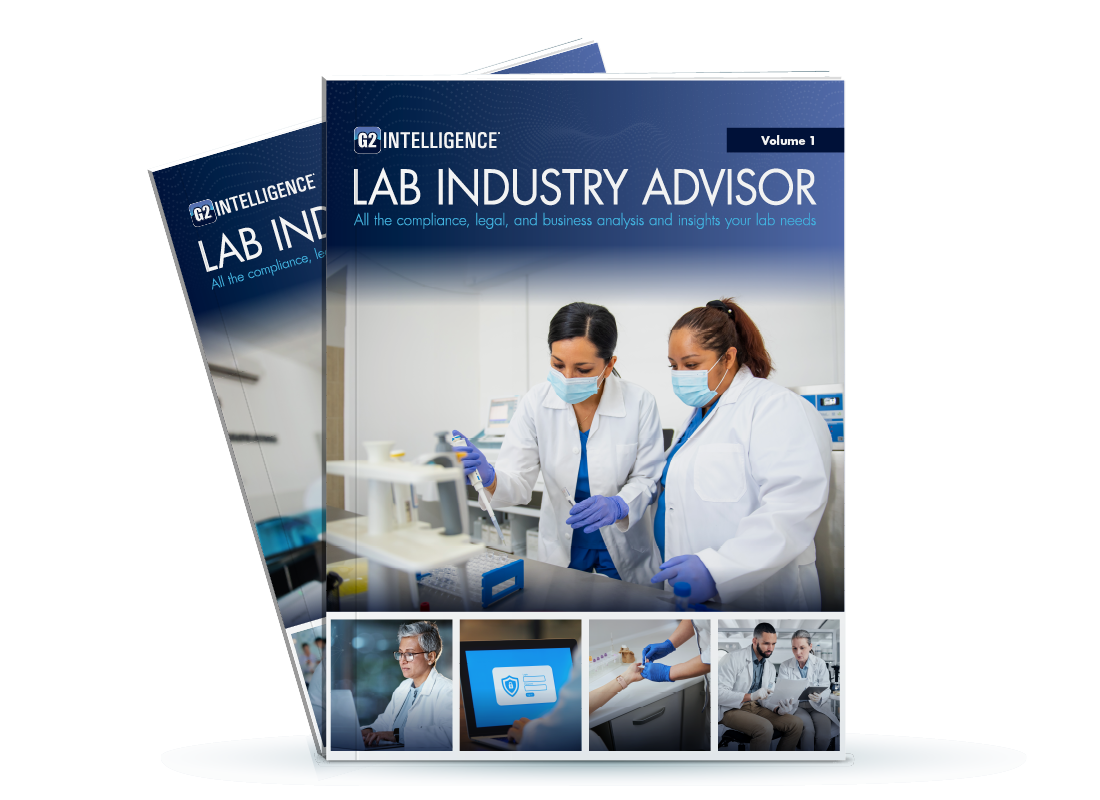 An image of G2 Intelligence's Lab Industry Advisor cover