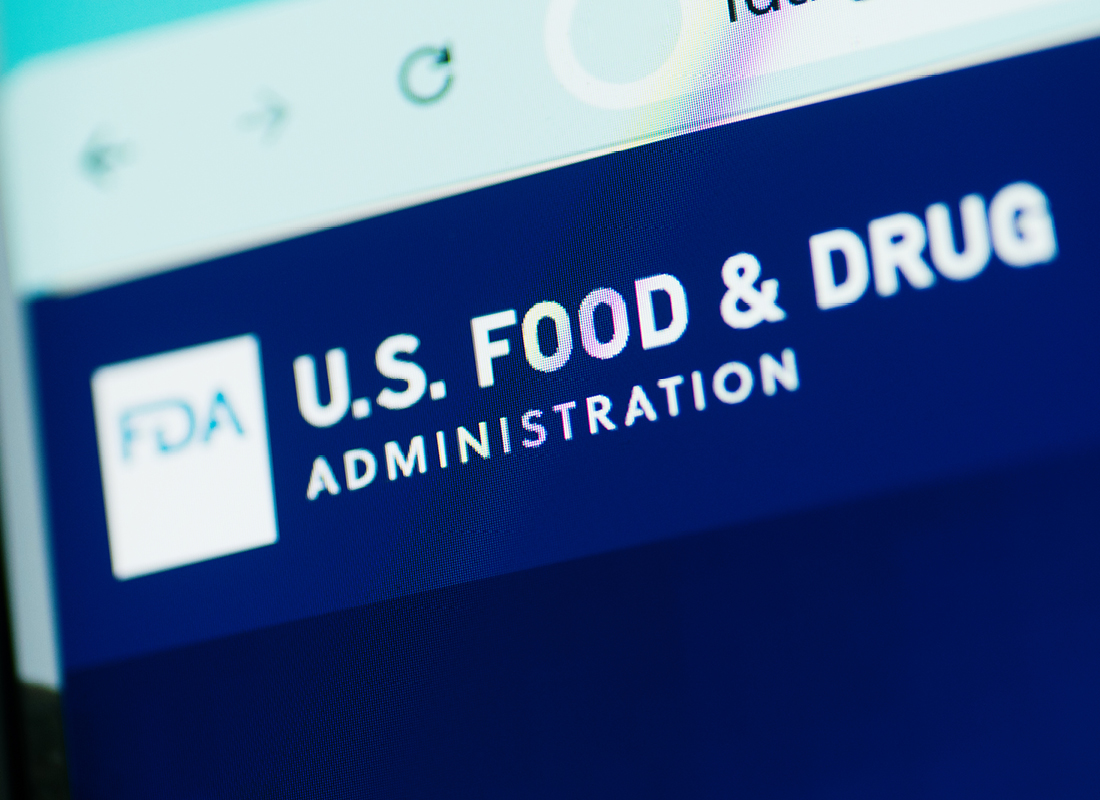 FDA logo on a screen